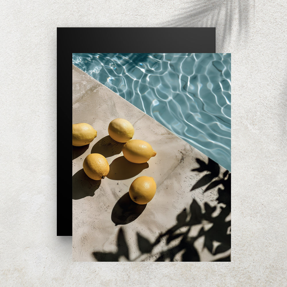 Lemon Pool – Affiche Piscine, Citrons & Dolce Vita