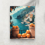 Parfum d’Amalfi – Affiche Côte Amalfitaine & Agrumes
