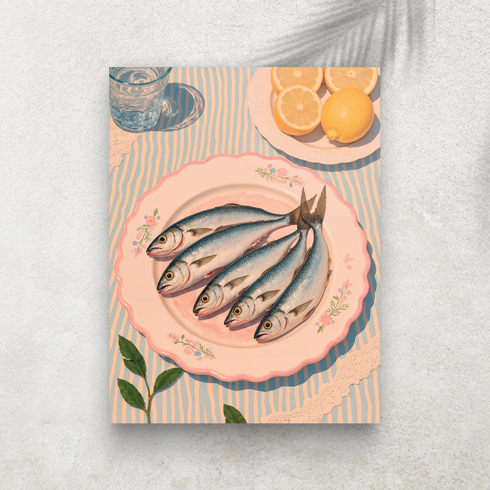 Pesce e Limone – Affiche Méditerranéenne & Dolce Vita