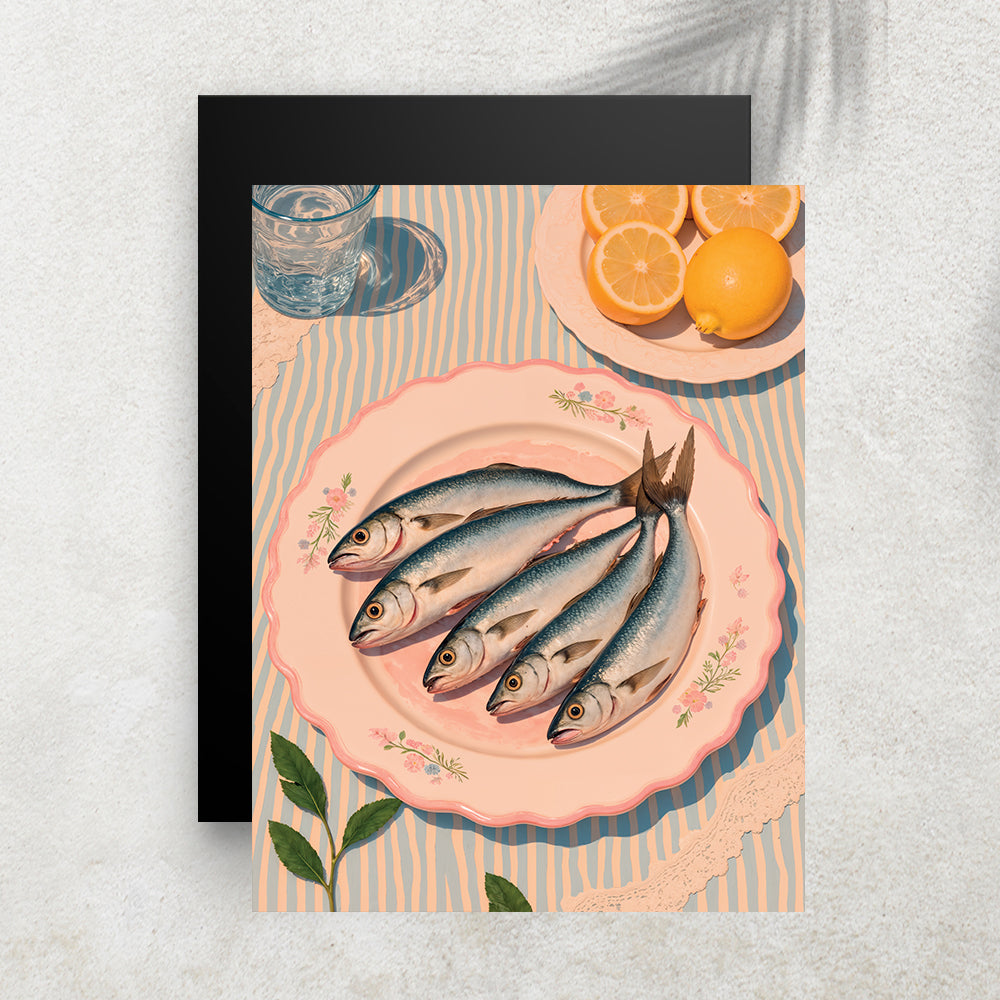 Pesce e Limone – Affiche Méditerranéenne & Dolce Vita