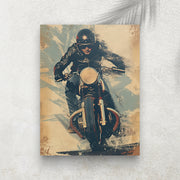 Plein Gaz – Affiche Moto Vintage & Café Racer