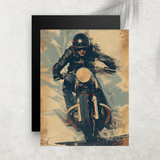 Plein Gaz – Affiche Moto Vintage & Café Racer