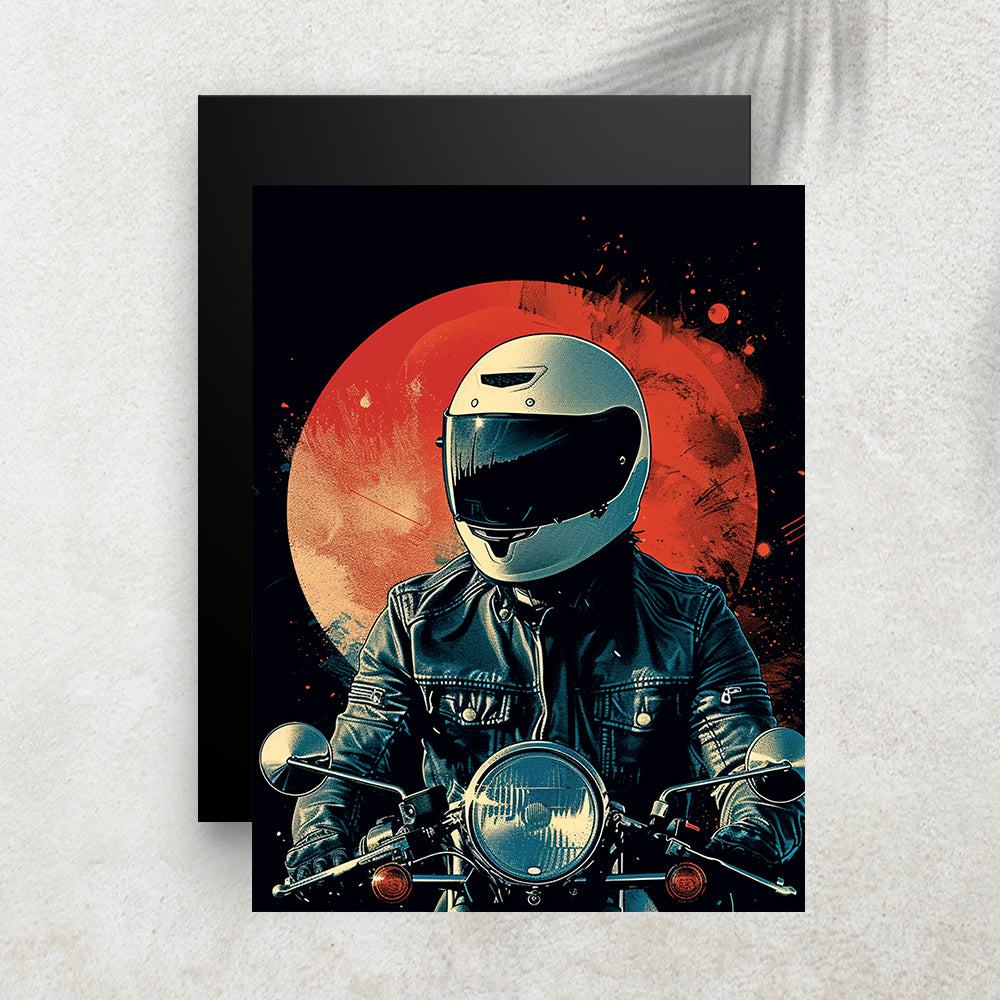 Rouge Mécanique – Affiche Moto & Art Graphique