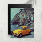 Sole Giallo – Affiche Voiture Vintage & Riviera Italienne