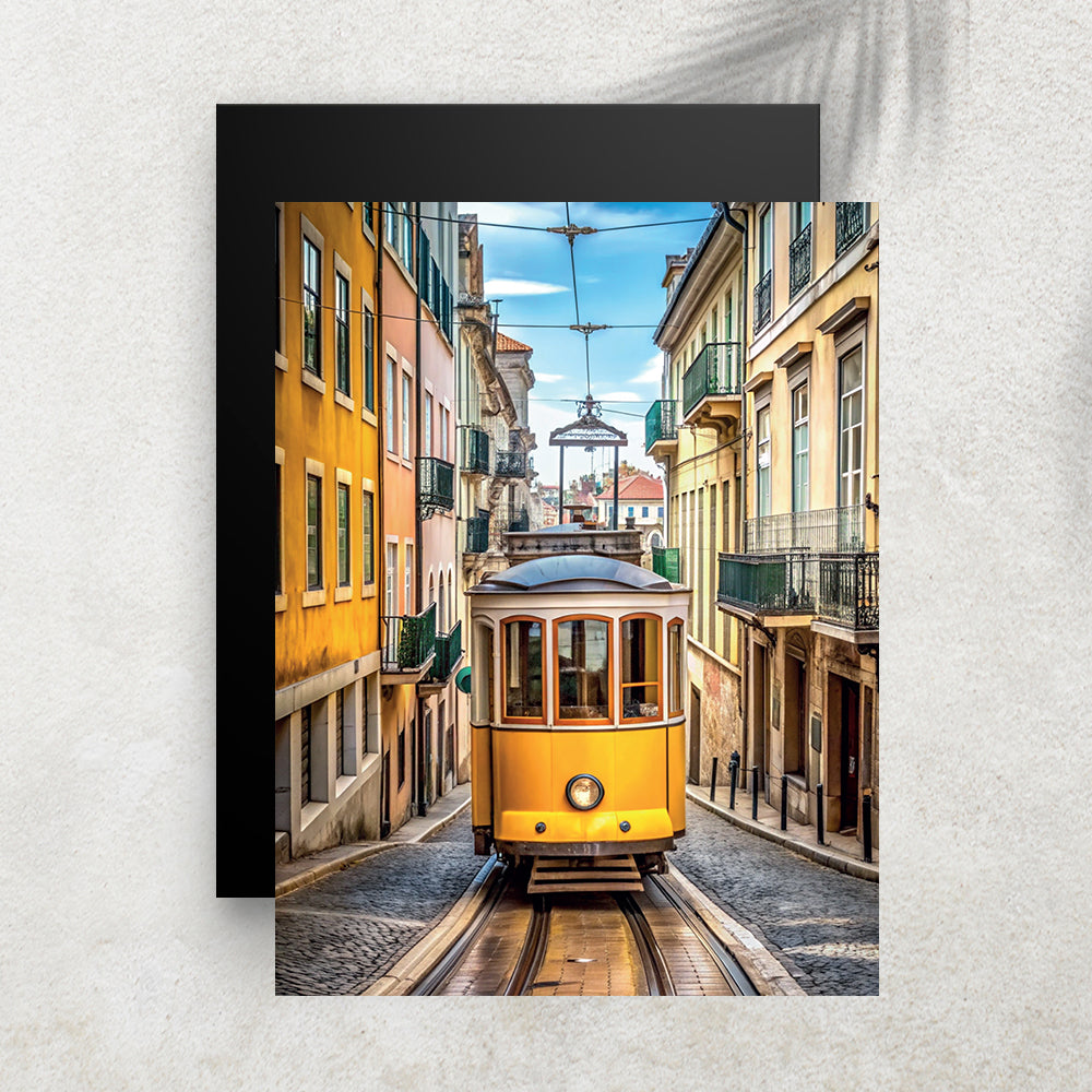 Un Été à Lisbonne – Affiche Portugal & Tramway Vintage