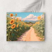 Chemin du Soleil – Affiche Tournesols & Nature