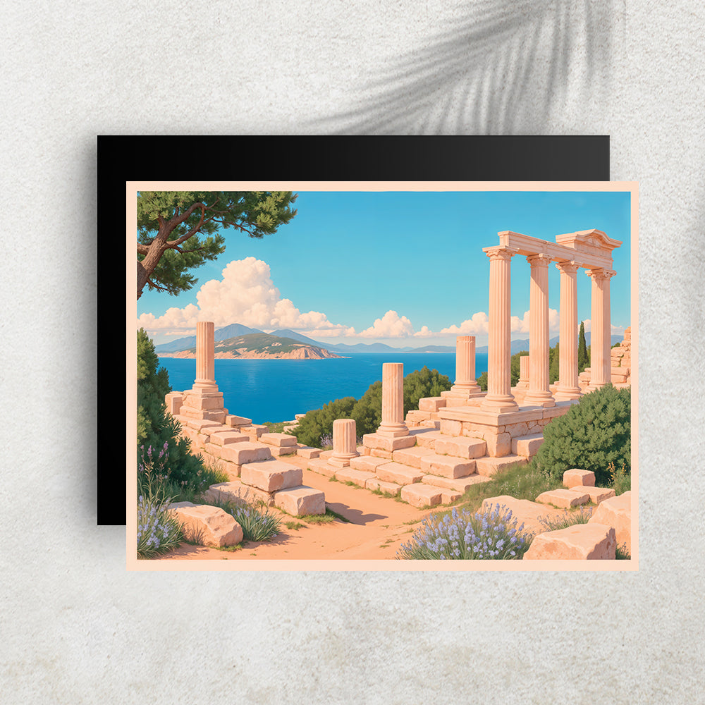 Échappée Grecque – Affiche Grèce Antique & Méditerranée