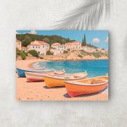 Riva d’Estate – Affiche Barques Colorées & Méditerranée