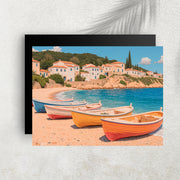 Riva d’Estate – Affiche Barques Colorées & Méditerranée