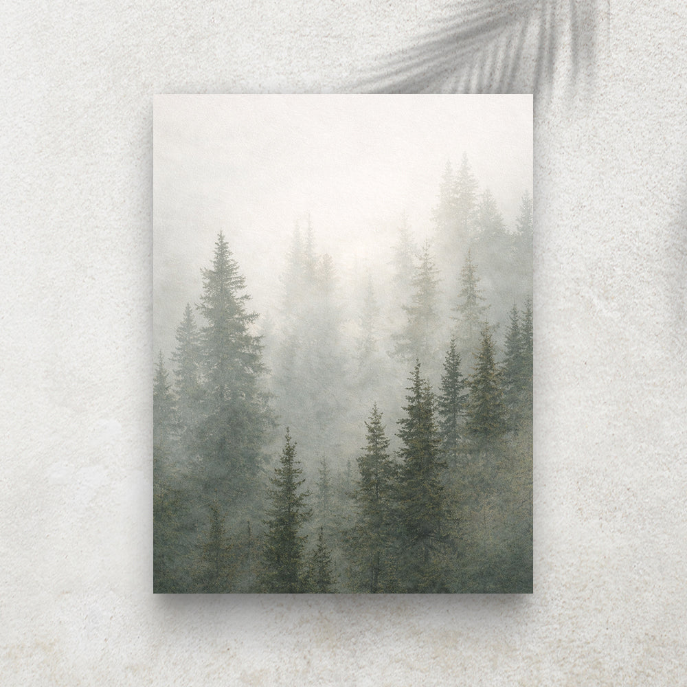 Forêt Brumeuse – Tableau Paysage Nature et Zen
