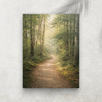 Chemin en Forêt Lumineuse – Tableau Paysage Nature et Zen