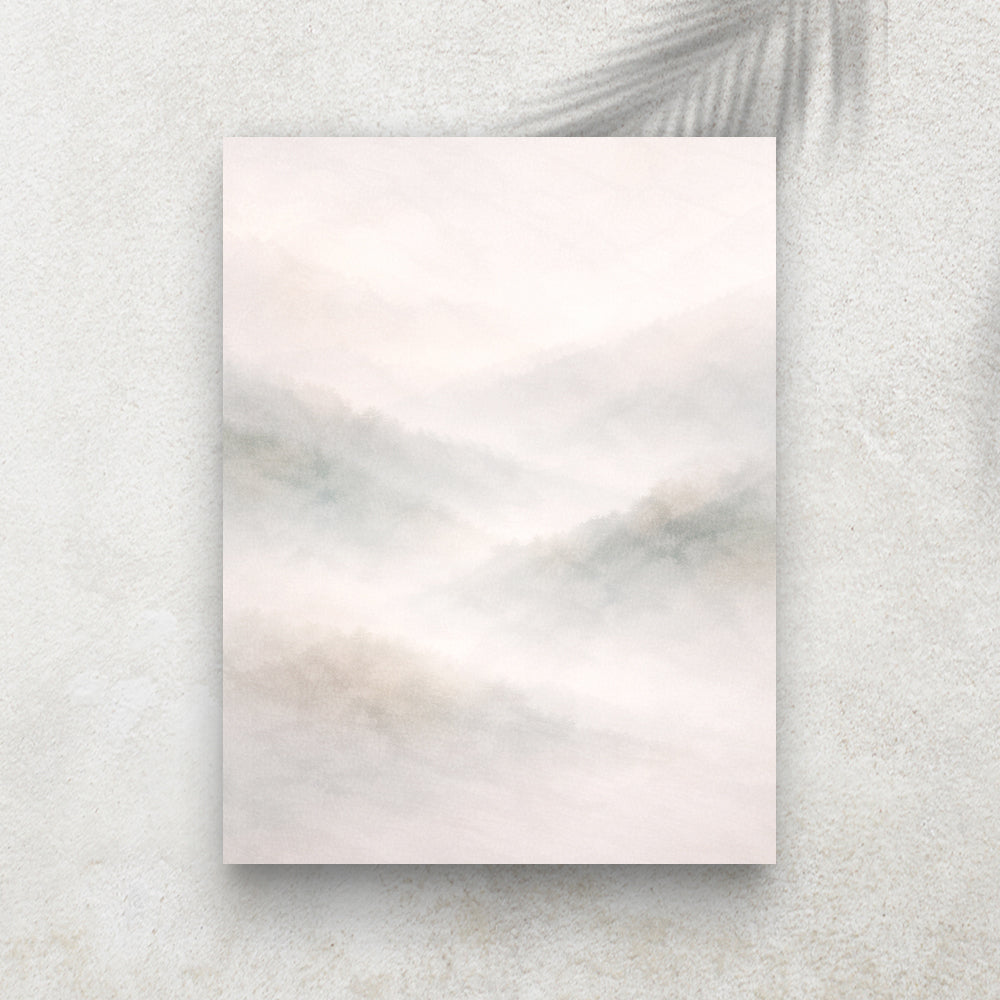 Montagnes Brumeuses – Tableau Paysage Nature et Zen