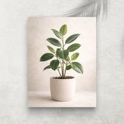Plante Verte Minimaliste – Tableau Paysage Nature et Zen