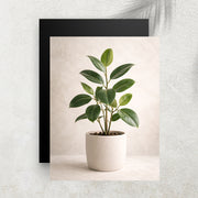 Plante Verte Minimaliste – Tableau Paysage Nature et Zen