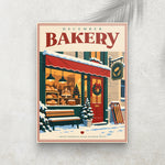 December Bakery – Affiche Boulangerie de Noël & Hiver