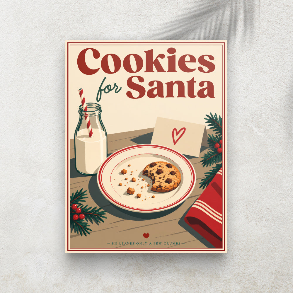 Cookies for Santa – Affiche Noël