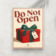 Do Not Open Until Christmas – Affiche Noël