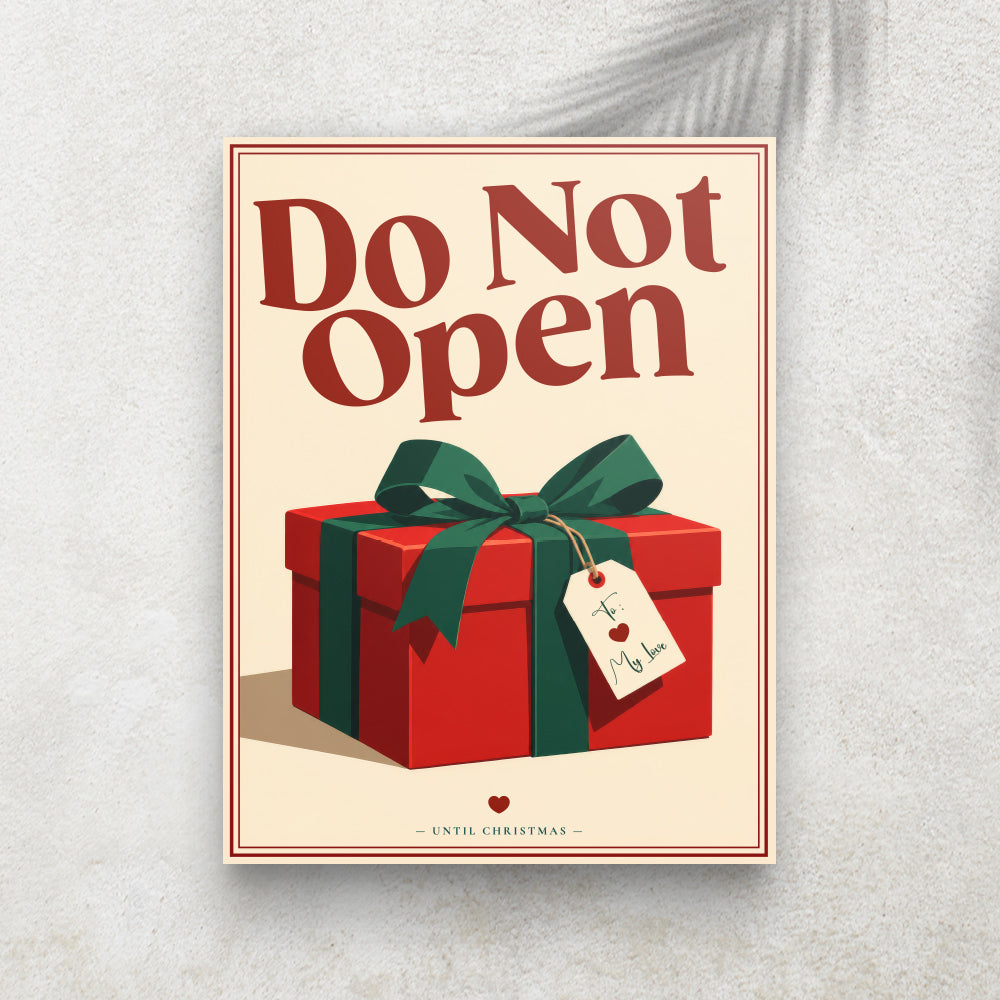 Do Not Open Until Christmas – Affiche Noël