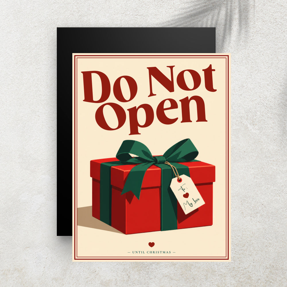 Do Not Open Until Christmas – Affiche Noël