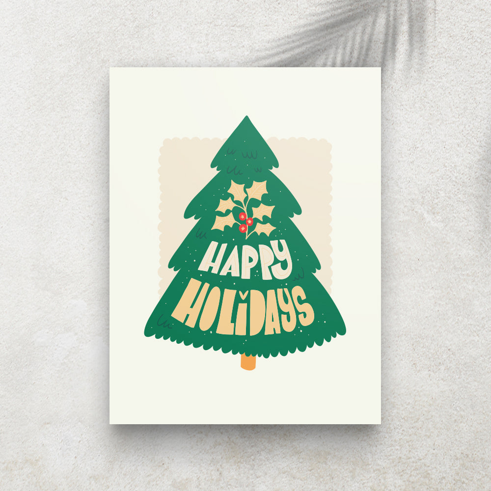 Happy Holidays – Affiche Noël