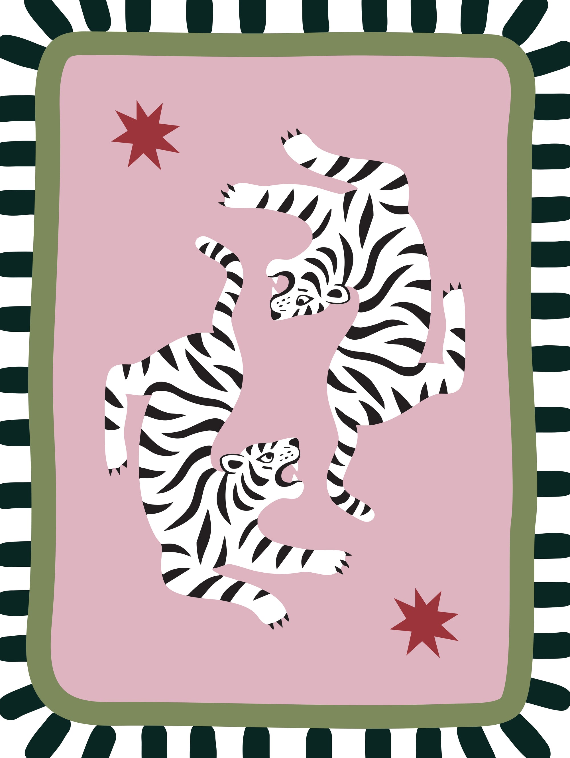 Pink Jungle Set - Tigres