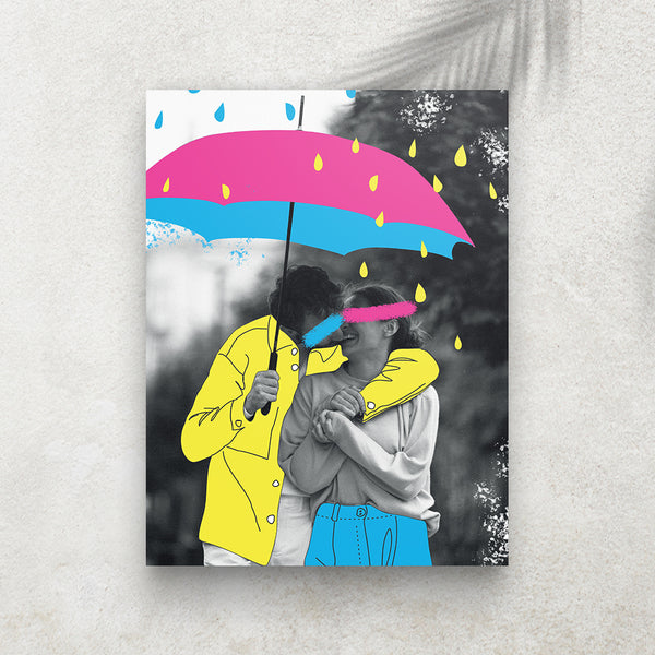 À l’Abri de Nous – Affiche Rétro Pop Art