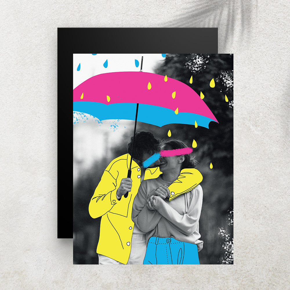 À l’Abri de Nous – Affiche Rétro Pop Art