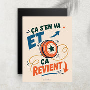 Ça s’en va et ça revient – Affiche Rétro Vintage