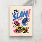 Ça Slam ! – Affiche Rétro Pogs