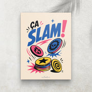 Ça Slam ! – Affiche Rétro Pogs