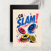 Ça Slam ! – Affiche Rétro Pogs
