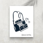 Captured with Love – Affiche Rétro Photographie