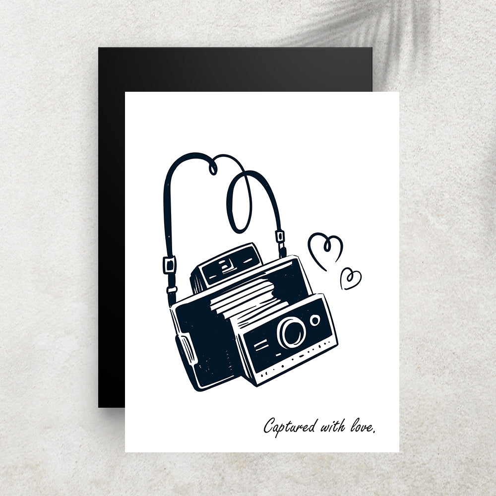 Captured with Love – Affiche Rétro Photographie