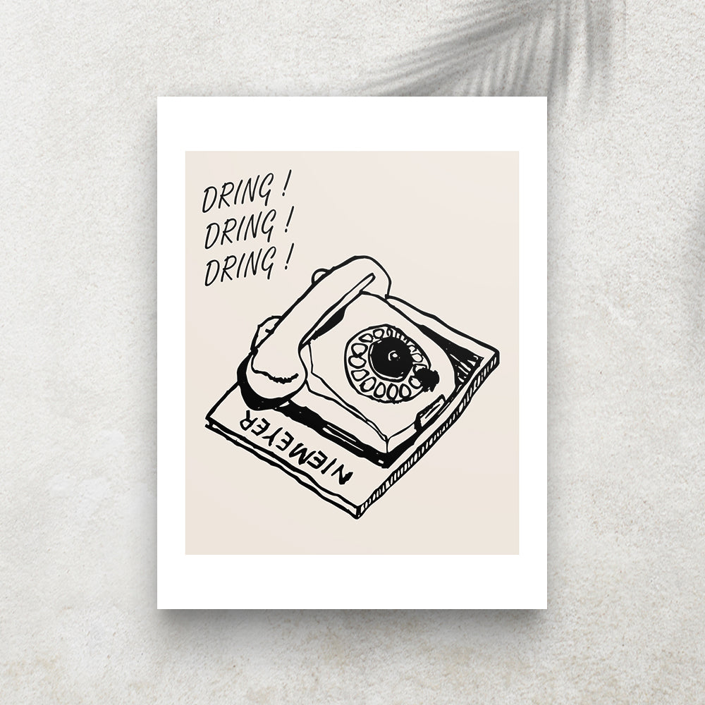 Dring! Dring! Dring! – Affiche Rétro Nostalgie
