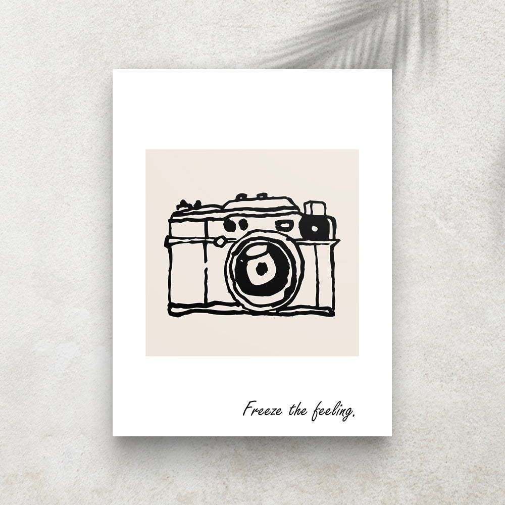 Freeze the Feeling – Affiche Rétro Photographie