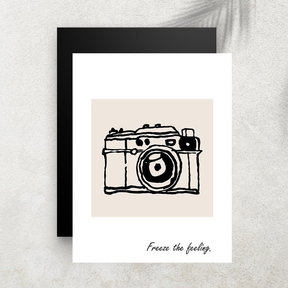 Freeze the Feeling – Affiche Rétro Photographie