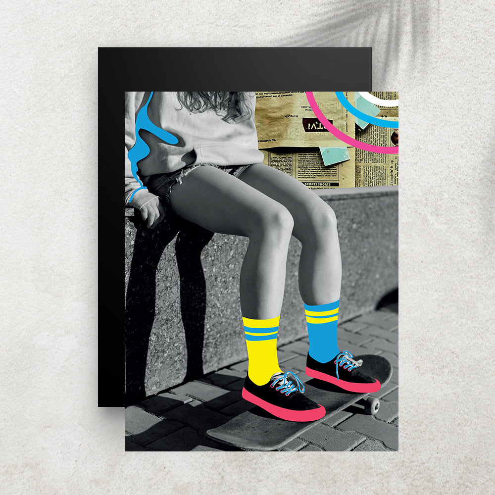 Hors Cadre – Affiche Rétro Pop & Skate