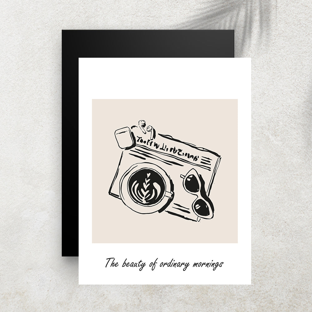 The Beauty of Ordinary Mornings – Affiche Rétro Lifestyle