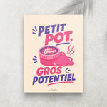 Petit Pot, Gros Potentiel – Affiche Rétro Pâte à Prout