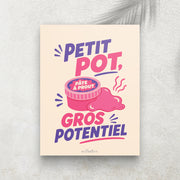 Petit Pot, Gros Potentiel – Affiche Rétro Pâte à Prout
