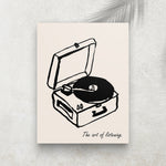 The Art of Listening – Affiche Rétro Musique
