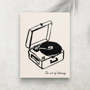 The Art of Listening – Affiche Rétro Musique