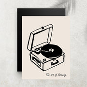 The Art of Listening – Affiche Rétro Musique