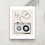 Love You – Affiche Rétro Cassette Audio