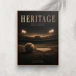 Heritage – Affiche Baseball Vintage Premium