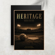 Heritage – Affiche Baseball Vintage Premium
