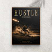 Hustle – Affiche Baseball Vintage Premium