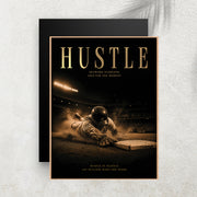 Hustle – Affiche Baseball Vintage Premium