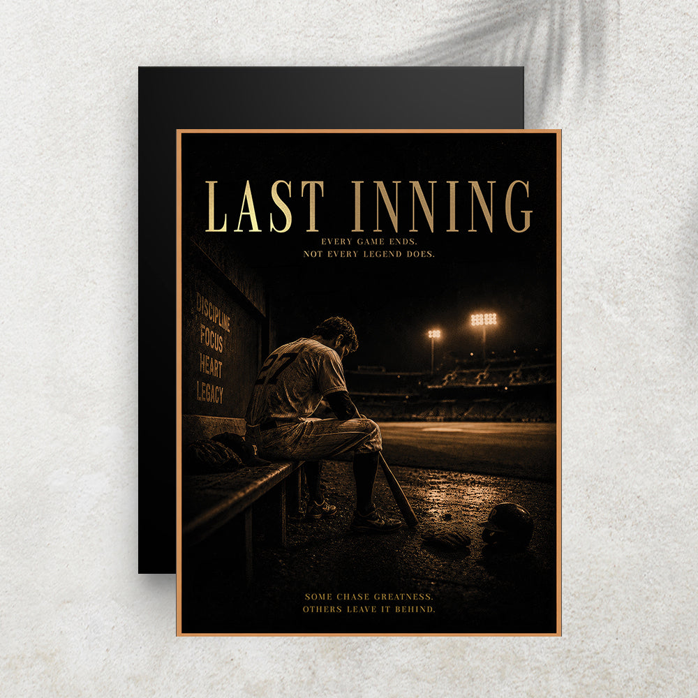 Last Inning – Affiche Baseball Vintage Premium