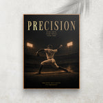 Precision – Affiche Baseball Vintage Premium